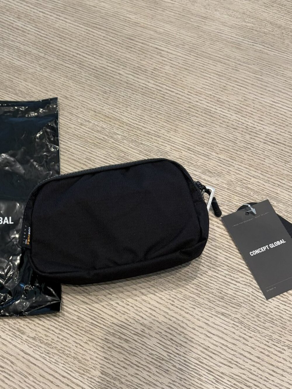 Concept Global Crossbody Bag 2.0 Black Unisex Anti-Theft Waist Belt Bag NWT